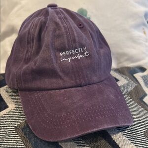 Womens Baseball Hat Purple Perfectly imperfect OS NEW